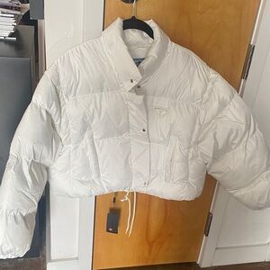 Women's Prada White Puffer Jacket